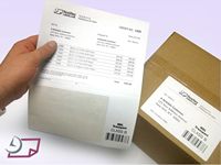 Feuilles d'expédition d'étiquettes intégrées d'autocollants en papier auto-adhésifs de haute qualité pour imprimantes laser copieurs d'imprimante à jet d'encre
