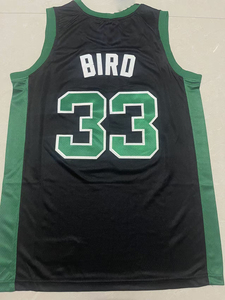 2025 Wholesales <strong>and</strong> Hot Sales Men's Sport <strong>Basketball</strong> Embroidered Stitched <strong>Green</strong> <strong>Black</strong> <strong>Jersey</strong> #33 Larry Bird Celtics <strong>Jersey</strong>