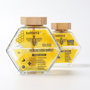 Adhesivo de vinilo impermeable impreso personalizado estampado en caliente pegatinas de lámina dorada etiquetas de Alimentos y Medicamentos de miel - Product Image 2