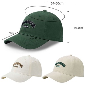 Wholesale Soft Top Embroidered Baseball <b>Cap</b> Custom Logo Reversible Buckle Curved Brim Unisex Casual Sun Hat - Product Image 4