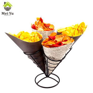 Support <span class=keywords><strong>de</strong></span> présentation pour frites, cornets <span class=keywords><strong>de</strong></span> glace et cornets à pizza pour restaurant - Vente chaude - Product Image 4