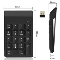 Clavier numérique sans fil K1, 18 touches, 2.4G, pour ordinateur portable, comptabilité, saisie de données, travail de bureau, usage quotidien