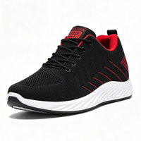 Chaussures de marche athlétiques pour hommes, nouvelle collection, respirantes, légères, rehaussantes, avec empeigne en maille, à lacets, semelle amortissante, confortables, décontractées, pour le quotidien