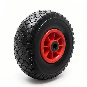 <span class=keywords><strong>Roue</strong></span> de brouette en mousse PU sans chambre à air, vente en gros d'usine OEM, 3.50-8 4.00-8, pneu en polyuréthane solide anti-crevaison pour chariot à main - Product Image 3