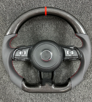 Volant sport en fibre de carbone compatible avec Volkswagen Golf 4 5 6 7 8 GTI R MK5 MK6 MK7 MK8 2017, mise à niveau du modèle ancien vers le nouveau modèle
