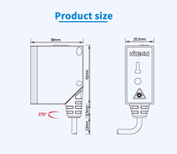 Prix bas Hinson SLR10 10 mètres TOF Interface industrielle Shuttle Stacker pour entrepôt automatisé à grande hauteur, remplace le capteur Leuze