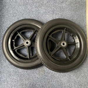 Cheng Jin Vehicles 12-Inch PU Foam Wheel Solid Polyurethane Core For Manual Wheelchair Walking Aid Tires - Product Image 4