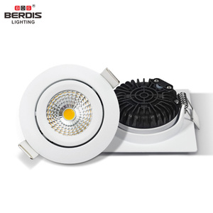 DC24V Dimmable Cutout 68mm 5W 7W gradation <span class=keywords><strong>Spot</strong></span> lentille aluminium moulé sous pression <span class=keywords><strong>plafond</strong></span> encastré rond <span class=keywords><strong>IP65</strong></span> <span class=keywords><strong>Led</strong></span> Downlight - Product Image 1