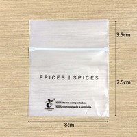 Bolsa de Plástico Transparente con Cierre Zip para Joyería, Biodegradable, Compostable, con Impresión de Logotipo Personalizado