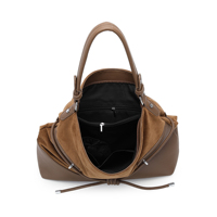Sac fourre-tout hobo de luxe vintage pour femme en similicuir PU patchwork avec large bandoulière pour voyage et shopping