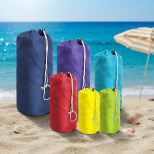 <span class=keywords><strong>BeeGreen</strong></span> Paquete de 6 Bolsas de Poliéster para Mochila, Plegables, Ligeras, con Cordón y Solapa Protectora contra el Polvo - Product Image 3