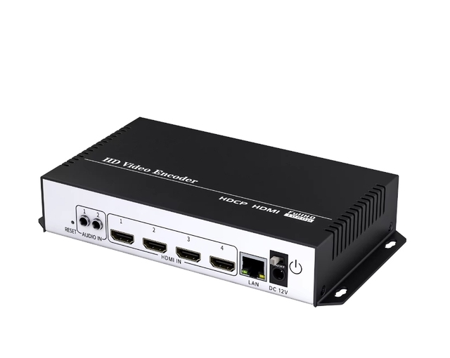 H.265 H.264 to IP Live Streaming Broadcast Video Encoder IPTV Streamer Hardware to RTSP RTMP UDP RTP M3U8 HLS SRT