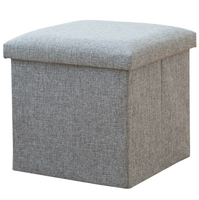 Repose-pieds de rangement pliable, lot de 2, repose-pieds, boîte à jouets, tabouret de Table basse