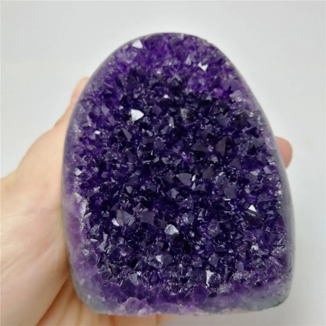 Top Quality Wholesale 100% Natural Quartz Brazilian Uruguay Amethyst Crystal Geode Big And Small Amethyst Drusy For Sale