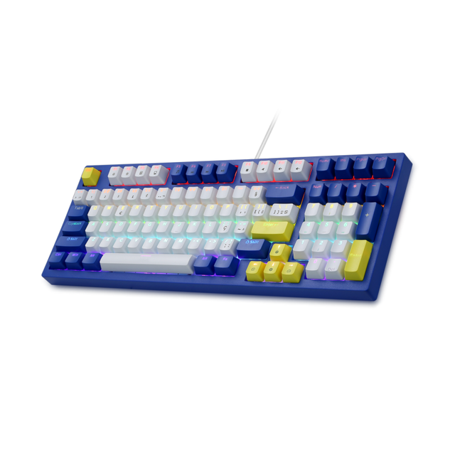 HX-JX06 Custom Keycaps Blue 98 Keys 96% Gaming Mechanical Keyboard USB LED Lighting OEM ODM Personalized Wired