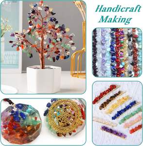 Cristalli di amazzonite verde naturale alla rinfusa 0.9 Lb/405g piccoli trucioli di pietra di cristallo ciottoli decorativi per <span class=keywords><strong>la</strong></span> decorazione della casa - Product Image 6