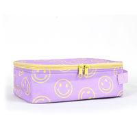 Sac à déjeuner isotherme pour pique-nique, sac isotherme réutilisable avec double fermeture éclair et poignée latérale pour enfants et adultes