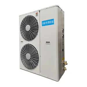 Giá thấp 75Kw 2 giai đoạn máy nén lạnh 140hp tùy chỉnh vít thiết bị bay hơi làm mát không khí condens đơn vị cho đóng băng