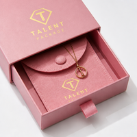 Juego de Bolsas de Papel para Joyería Rectangulares Modernas, Ajustables y Personalizadas de Alta Gama