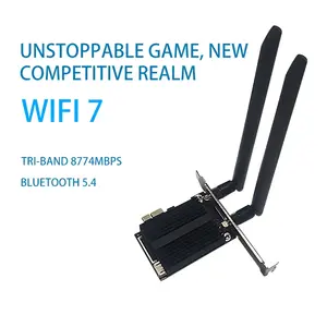 Tarjeta de Red Inalámbrica WiFi 7, Adaptador WiFi, Adaptador PCI-E Inalámbrico Compatible con <span class=keywords><strong>Bluetooth</strong></span> 5.4 para Computadora - Product Image 2