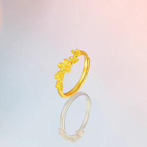 Bracciale con Anello a Fiore in Rame Ecologico per Fidanzata, Madre, Regalo per la Festa della Donna. Augurando alla mamma felicità - Product Image 1