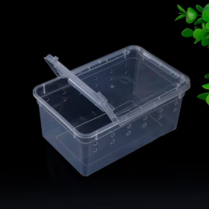 กรงสัตว์เลื้อยคลานพลาสติกกรงที่อยู่อาศัยแมลงปีนเขาที่พักพิงสัตว์เลี้ยงบ้านเต่าน้ำ - Product Image 2