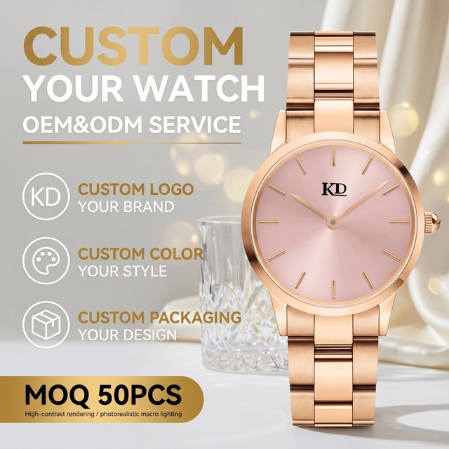 Wholesale Custom Quartz Luxury Retro Charm Fashion Stainless Steel Analog Pointer Band 18mm Width Bracelet Ladies Watch Women