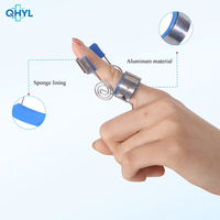 Attelle de rééducation médicale en aluminium, élastique, respirante, réglable et portable pour la main et les doigts