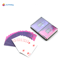 Cartes à jouer en plastique Trick, double jeu, magnétiques, Zain, en vrac, design personnalisable, logo, finition brillante de haute qualité pour le divertissement