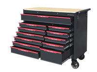 Chariot de rangement d'outils multifonction personnalisable OEM Tiroirs de coffre de surface de table de mode pour les ateliers de réparation automobile