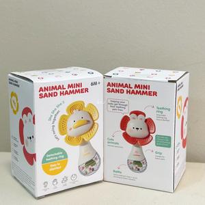 Sonajeros de mano de gel de dientes de bebé suave, martillo de arena pequeño, <span class=keywords><strong>mordedura</strong></span> de 0-6 meses, rompecabezas para recién nacidos de 1 año, juguete de entrenamiento de agarre - Product Image 5