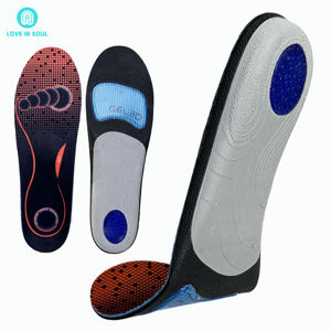 Plantillas para zapatos Loveinsoul EVA, soporte de arco de longitud completa, almohadillas para Talón de GEL, plantilla de absorción de impacto, plantilla para aliviar el dolor, plantilla para fascitis Plantar - Product Image 5