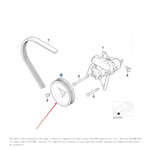 Poulie de pompe de direction assistée 32421740858 pour BMW Série 3 E36 <span class=keywords><strong>E46</strong></span> Série 5 E34 X5 325i 330i <span class=keywords><strong>323i</strong></span> - Product Image 4