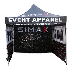 เต็นท์พับได้กันน้ำสำหรับงานแสดงสินค้า ขนาด 10x10 ฟุต พิมพ์ลายโฆษณาตามสั่ง หลังคาทรงศาลา โครงสร้างอลูมิเนียมอัลลอยด์แข็งแรงทนทาน - Product Image 6