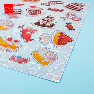 Feuille adhésive en papier holographique transparente, imprimable jet d'encre A4, autocollante, vinyle holographique laser, autocollant imperméable - Product Image 3