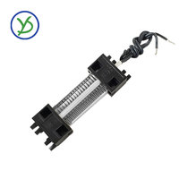 Termostato de calentador de cerámica ptc para incubadora, elemento de calefacción con aleta de aire, calentador de 12v, 100W