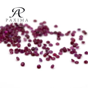 Paxima Đồ Trang Sức 5A Chất Lượng Truy Nguồn Gốc Bán Chạy Nhất Màu Đỏ Tự Nhiên Của <span class=keywords><strong>Ruby</strong></span> 1.8Mm Vòng Brilliant Cut Thứ Ba Bên Chứng Nhận - Product Image 2