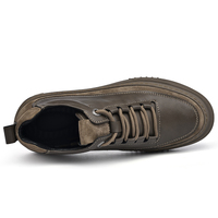 Nouvelles baskets basses décontractées pour hommes en cuir de vachette véritable de haute qualité, à lacets, avec semelle intérieure souple en PU, style italien, pour l'hiver, vente en gros