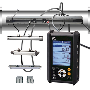 Portable Handheld Ultrasonic <b>Flow</b> <b>Meter</b> Measurement of in Large Pipelines 4~20mA FSC10C4-00C(converter)+FSSC1YY1-YY-A(detector) - Product Image 1