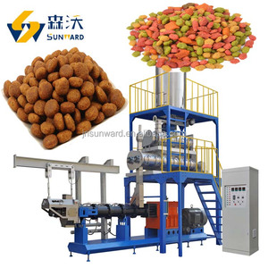 2 toneladas por hora Alimentação Animal Fazendo Máquina Pet Food Dog Cat Fish Feed Pellets Maker Extrusora de alimentação aquática Linha de Processamento - Product Image 4