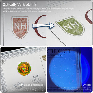 Tùy chỉnh A4 an ninh giấy chứng nhận tốt nghiệp đại học bằng tốt nghiệp chống giả giấy chứng nhận in ấn giấy với hình ba chiều - Product Image 3