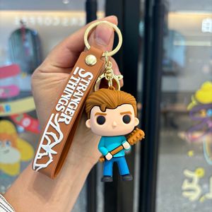 Llaveros de PVC 3D personalizados de <span class=keywords><strong>Stranger</strong></span> <span class=keywords><strong>Things</strong></span>: <span class=keywords><strong>Dustin</strong></span> y Eleven, inspirados en la serie de terror y ciencia ficción, ideales para regalos al por mayor. - Product Image 6