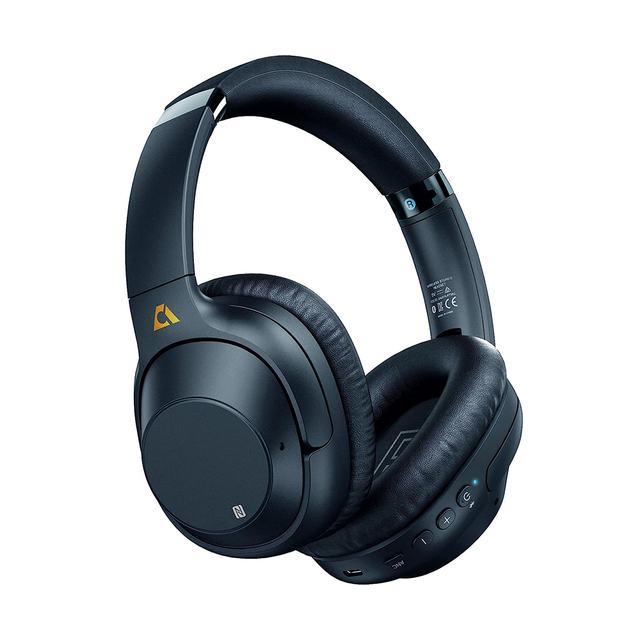 1Mii ENC+ANC Headphones With 5 Mic and Deep Bass Gaming Headphones NFC Pairing Noise Cancelling Headphones Wireless Bluetooth