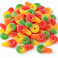 Bonbons Gommeux Sucrés Halal Personnalisés OEM en Forme de Tétine pour Enfants, Bonbons Gommeux Aigres en Vrac, Fournisseur en Gros