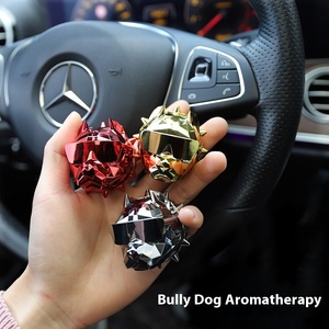 Aromatizador Magnético para Salida de Aire de Coche con Diseño de <span class=keywords><strong>Bulldog</strong></span>, Decoración Interior Moderna y Elegante, Perfume con Sensor de Vibración para Ventilación - Product Image 5