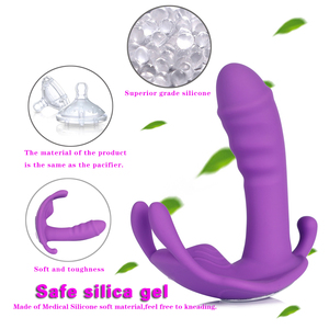3 in 1 uzaktan kumanda giyilebilir iç çamaşırı titreşim yapay penis vibratör yetişkin seks oyuncakları kadın G noktası klitoris Anal stimülatörü tedarikçi - Product Image 4
