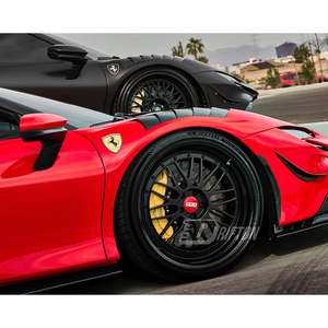 SF90 Aggressive Pure Carbon Fiber Fenders For Ferrari SF90 CF Body <b>Kits</b> - Product Image 4