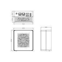 Boîtier de calcul IA en périphérie Firefly AIBOX-1688 SOPHON BM1688 16S INT8 Module IA industriel de décodage vidéo 16 canaux 93.4x93.4x50mm