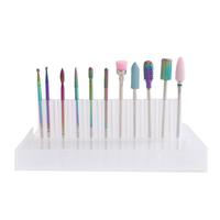 11 pièces carbure de tungstène acier diamant céramique 5 en 1 foret ongles cuticule propre perceuse électrique outil 3/32 E fichier ongle peu Kit