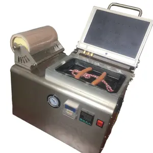 Automatic Food Table Top Chicken Vacuum Skin Packaging Machine Sausage Fish Vacuum Packing Machine 1 buyer